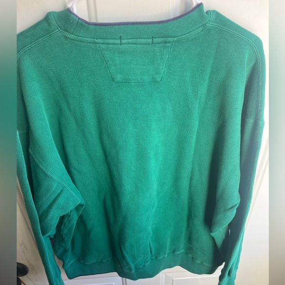 Alexander Julian Colours Men’s Vintage 90s Green Crew Neck Cotton Pullover Sz L - Picture 6 of 6